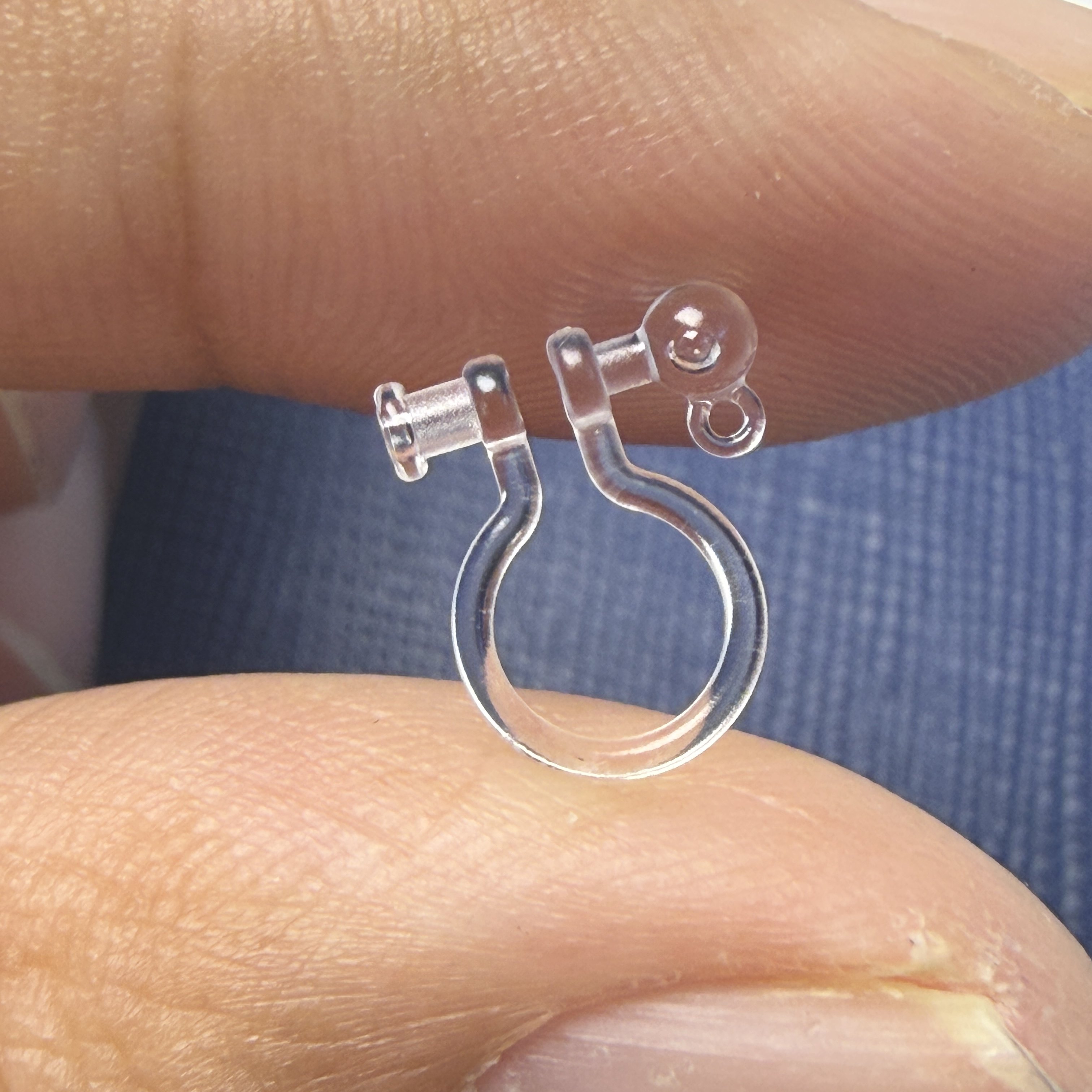耳钉改耳夹转换器 0.9mm孔带吊环透明树脂耳夹配件 U型无耳洞耳饰,饰品/流行首饰/时尚饰品新,耳夹转换器,淘宝优惠券,粉丝福利购,淘宝优惠卷