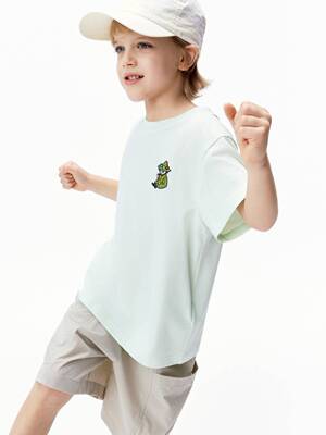 little moco童装26夏新款男女童卡通凉感速干短袖T恤衫KBF2TEET11