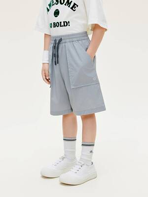 little moco童装26夏季薄款男童休闲裤速干运动短裤子 KBF2SOT020