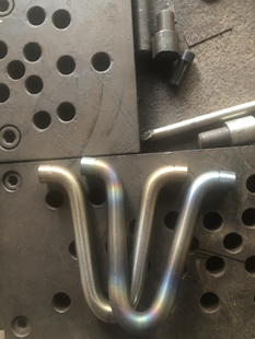 单卡弹弓冷弯304不锈钢户外大弓门弹弓射鱼弹弓5.0孔手工弹弓