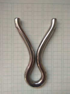 传统顶卡弹弓304冷弯不锈钢顶卡定做双叉龅牙型顶卡包邮