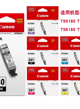 原装佳能PGI880墨盒881 TS9180 TS8180 TS6180 TR8580 8280打印机