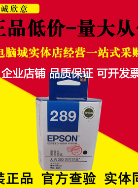 原装爱普生wf-100墨盒 T289黑色 T290彩色墨盒wf-100便携式打印机