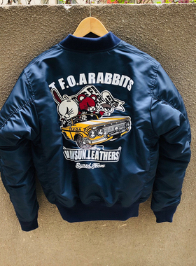 G07飞行夹克CONMAR康码拉链MA1吉川敬单耳兔机车保暖棉服3M羊毛衬