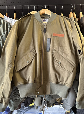 BUZZ纯色版L2B飞行夹克 纯棉飞行服春秋单薄外套 军事风百搭通勤