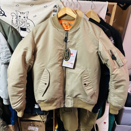 MA-1飞行服棉衣淡漠大地色双面穿男女情侣棉服夹克 Ideal奢华辅料