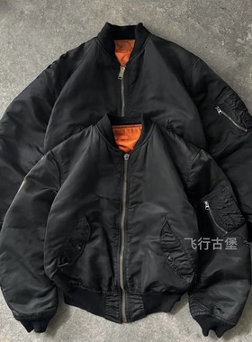 双面穿Ma1海空飞行服棉服夹克 宇航棉配羊毛衬防风防小雨男女棉衣