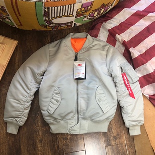 飘带MA1天空之翼飞行服夹克混羊毛衬内胆3M新雪丽棒球服宽松棉衣