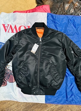 加厚300克羊毛毡MA1飞行夹克 90含量美版宽松飞行服 男女通勤棉服