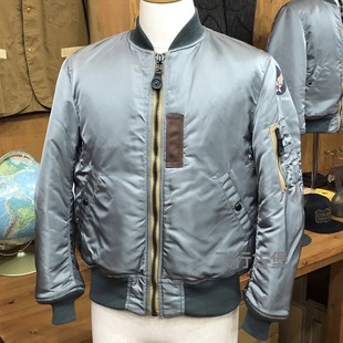 海空灰蓝350g纯原飞行服Ma1棉服羊绒絮内胆军事风欧码 宽松厚夹克