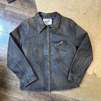 定制Leather Jacket1930皮衣美式复古皮夹克 lvc皮料全新升级改造