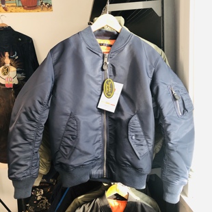 Ma1经典 普鲁士蓝飞行服棉服夹克G00军事风短外套男女新雪丽3M棉服