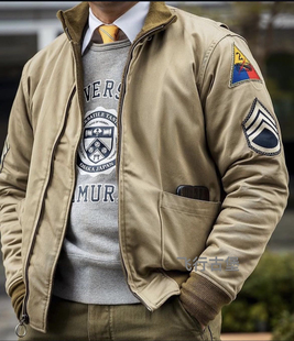 狂怒电影同款坦克服夹克TANK JACKET 军事风棉服羊毛毯衬宽松外套