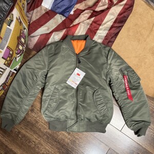 宽松版飘带日产ma1天空之翼飞行服夹克甲板服 男女情侣棒球服棉衣