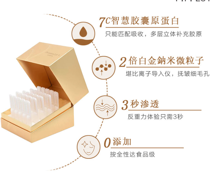日本PremiumLiftV plv2倍浓度白金胶原提拉紧致15秒液体埋线 五只