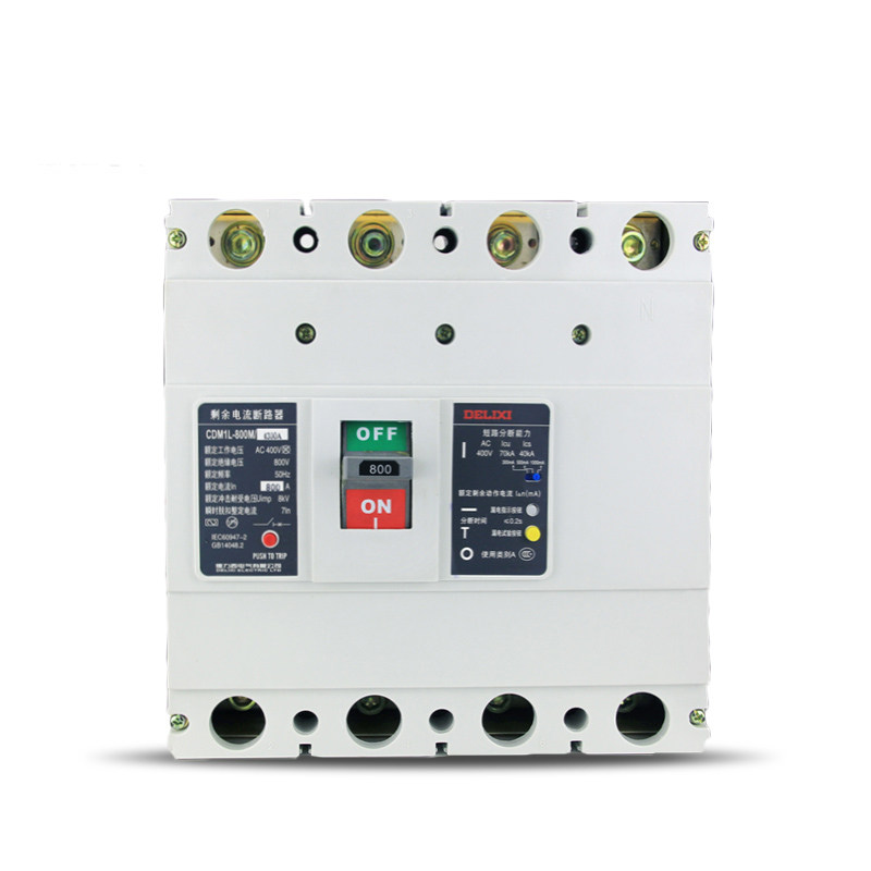 德力西 塑料外壳式断路器CDM1L-800M/4310A 630A 漏电断路器