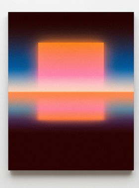 AOCA 现代简约抽象油画艺术画办公室装饰画玄关挂画竖版 光之门