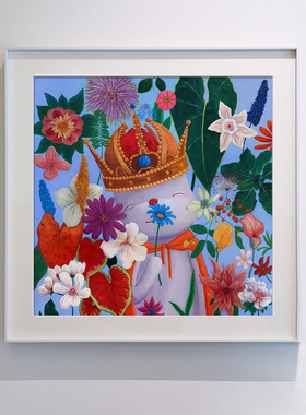 AOCA 艺术家版画卧室儿童房挂画卡通装饰画摆台画礼品小画 小王子