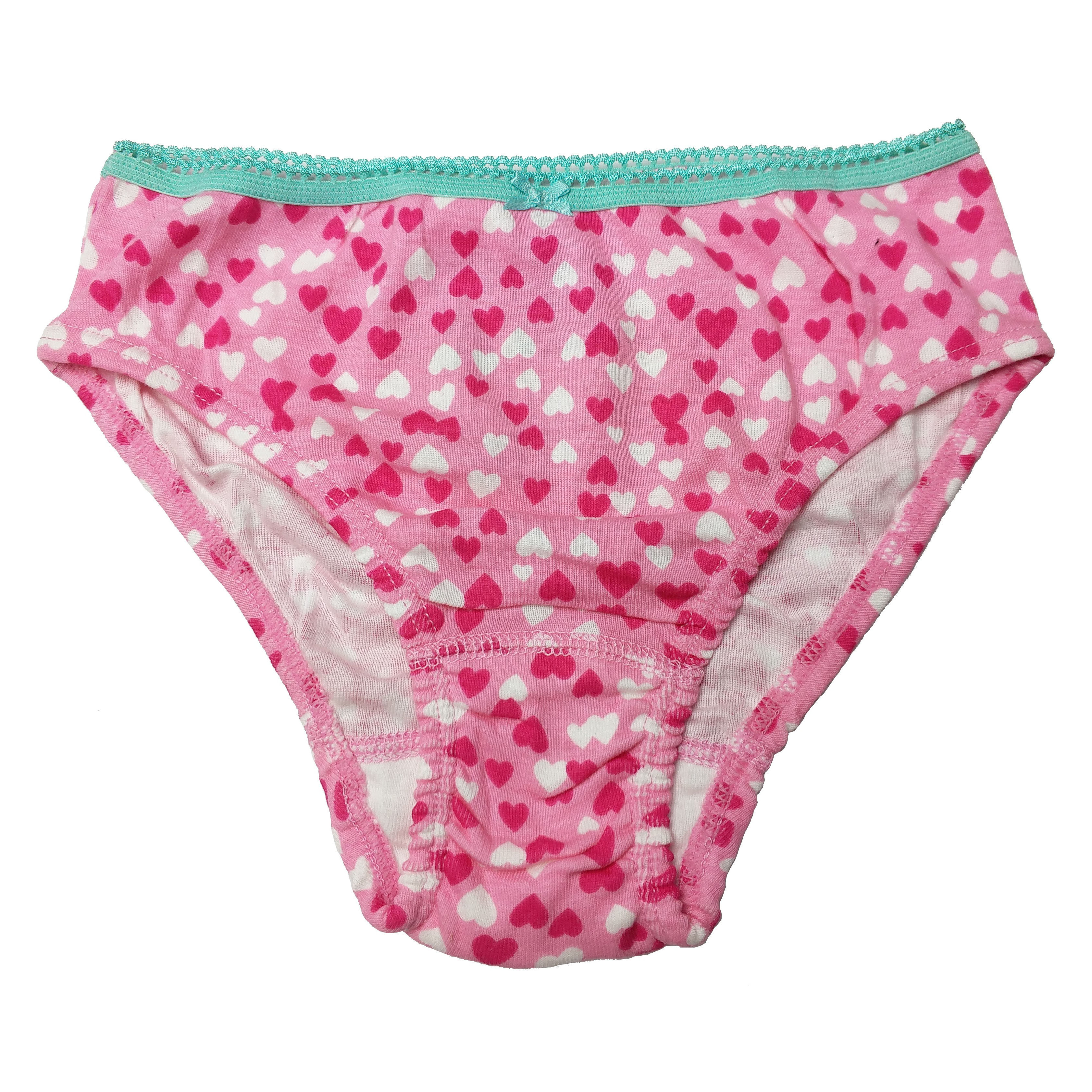 gymboree*2-8岁女童粉红心形全棉高腰三角内裤短裤