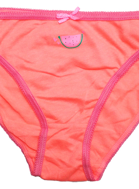 哟呼！PRIMARK*7-14岁女童红色西瓜薄全棉三角短裤内裤