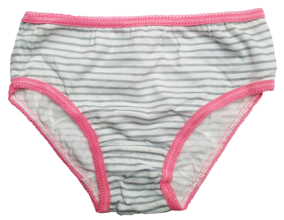 女童灰色条纹全棉三角短裤