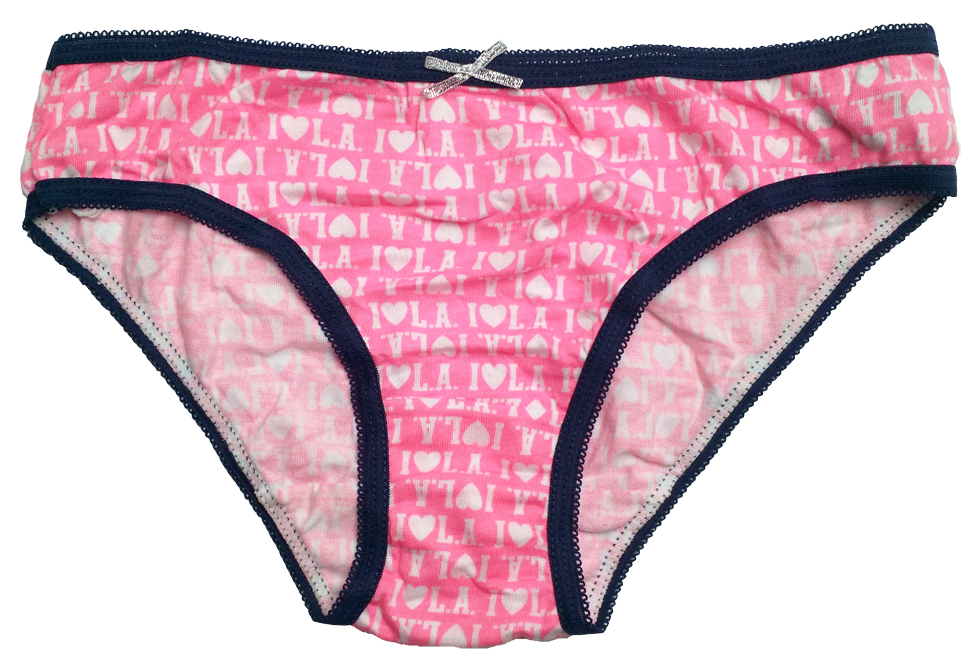 女童字母印花全棉三角短裤