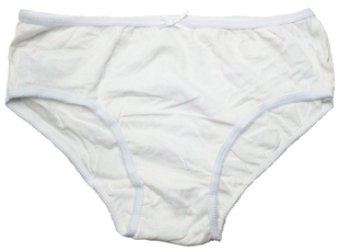 哟呼！PRIMARK*0-12岁女童白色粉点瘦款薄全棉三角短裤内裤