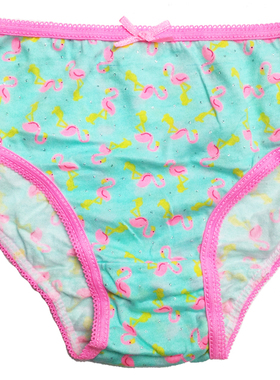 哟呼！PRIMARK*0-4岁女童瘦款绿色天鹅薄全棉三角短裤内裤