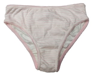 短裤 哟呼 10岁女童浅粉细条全棉三角内裤 janie&jack次品