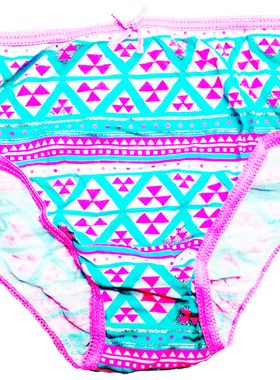 哟呼！PRIMARK*1-2岁女童几何图薄全棉三角短裤内裤