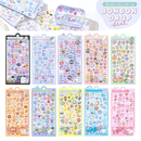 日系BONBON 饰贴画纸 DROP立体3D水晶浮雕贴纸趣味手账手机壳DIY装