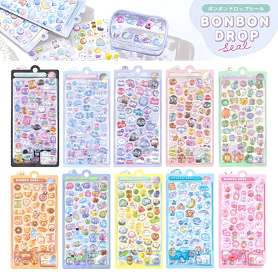 日系卡通3D立体水晶浮雕趣味贴纸