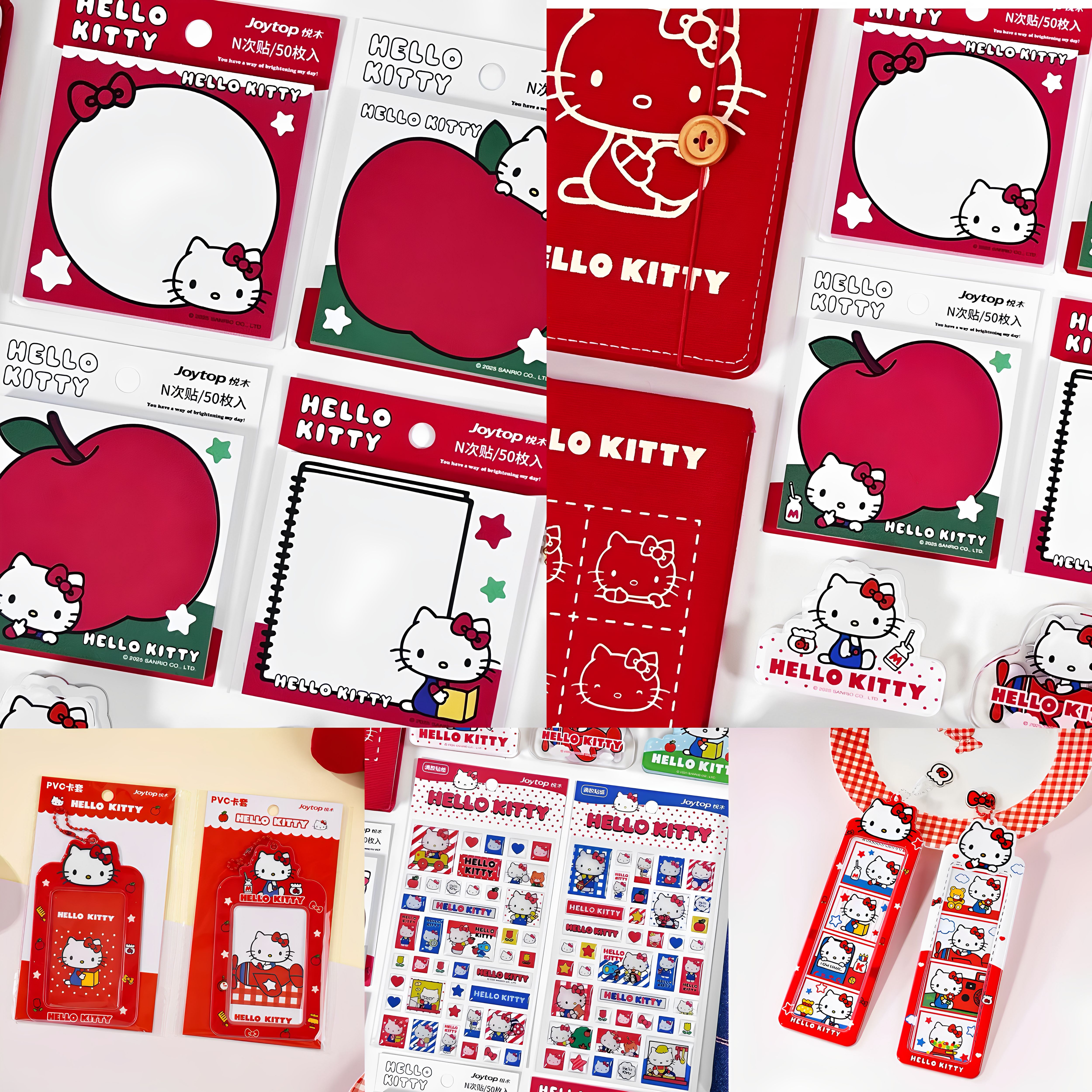 正版授权凯蒂猫hellokitty滴胶贴纸可爱卡通便签偶像人生四