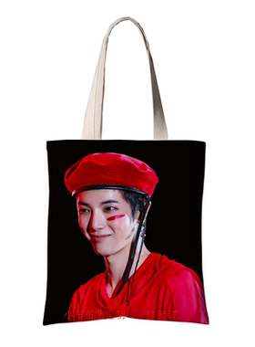 华晨宇花花与火星购物对话孩子应援可定制LOGE生日礼物周边帆布袋