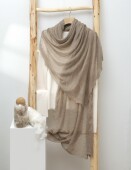 2025春夏季 空调房防晒披肩两用 戒指绒轻薄款 新款 羊绒围巾女士薄款