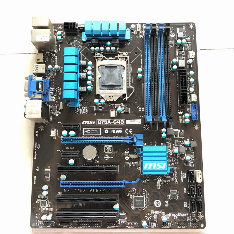 msi/微星 b75a-g43 主板 1155针 ddr3 大板 e3 1230 v2 3470 b75