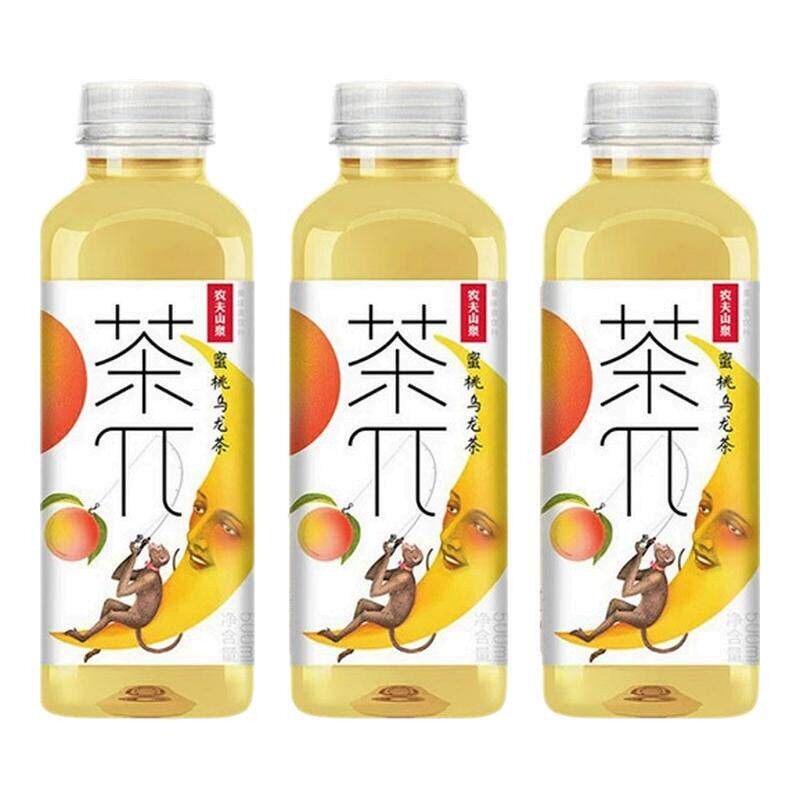 农夫山泉茶派茶兀500ml*5瓶蜜桃乌龙茶派饮料果汁整箱15瓶特价批