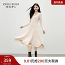 新款 裙子2025年冬季 女日常简约休闲风连衣裙 圆领时尚 秋水伊人经典