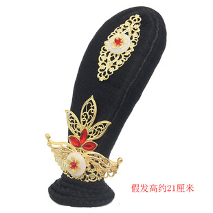美人关假发头饰演出服舞蹈丽人行发饰发髻古典舞复古汉服配饰
