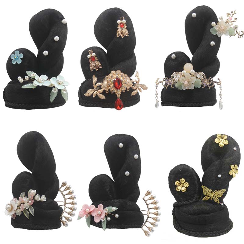 假发髻丽人行舞蹈发饰飞天演出