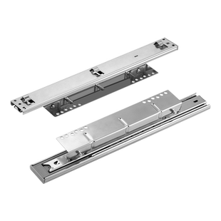 固特拉篮滑轨厨房轨道阻尼抽屉橱柜侧装三节滑道碗柜可调导轨碗篮