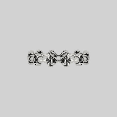 英国Regalrose MUTINY中世纪哥特维多利亚复古花环纯银戒指指环