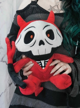 KILLSTAR暗黑哥特Doom死神暗潮红色小毛绒玩偶公仔 限量款
