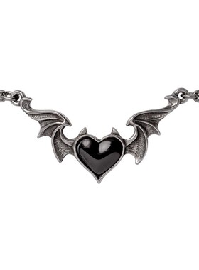 Alchemy Gothic A141 BLACKSOUL 暗黑哥特风黑色羽翼恶魔之心手链