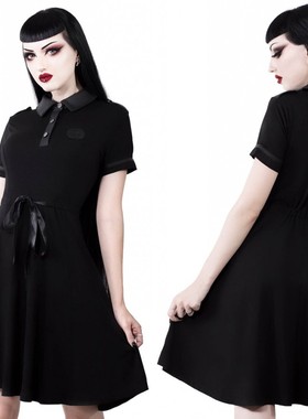 潮牌KILLSTAR Dark Doll黑暗娃娃哥特洛丽塔五芒星连衣裙