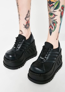 现货Demonia暗黑哥特亚文化Stomp 08原宿辣妹朋克摇滚松糕厚底鞋