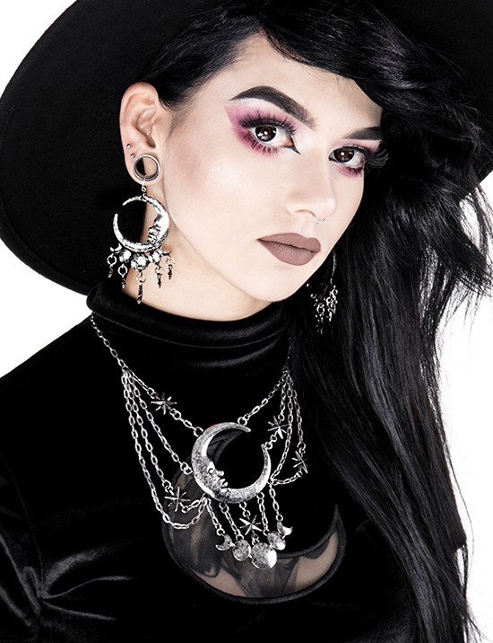 东欧无眠之夜哥特星辰复古项链