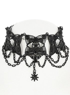 恶魔之眼暗黑朋克风颈带