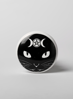 Alchemy Gothic RGBS4 TRIPLE MOON CAT哥特风黑色月猫图案酒瓶塞