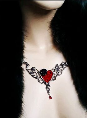 alchemy玫瑰心复古宫廷风项链